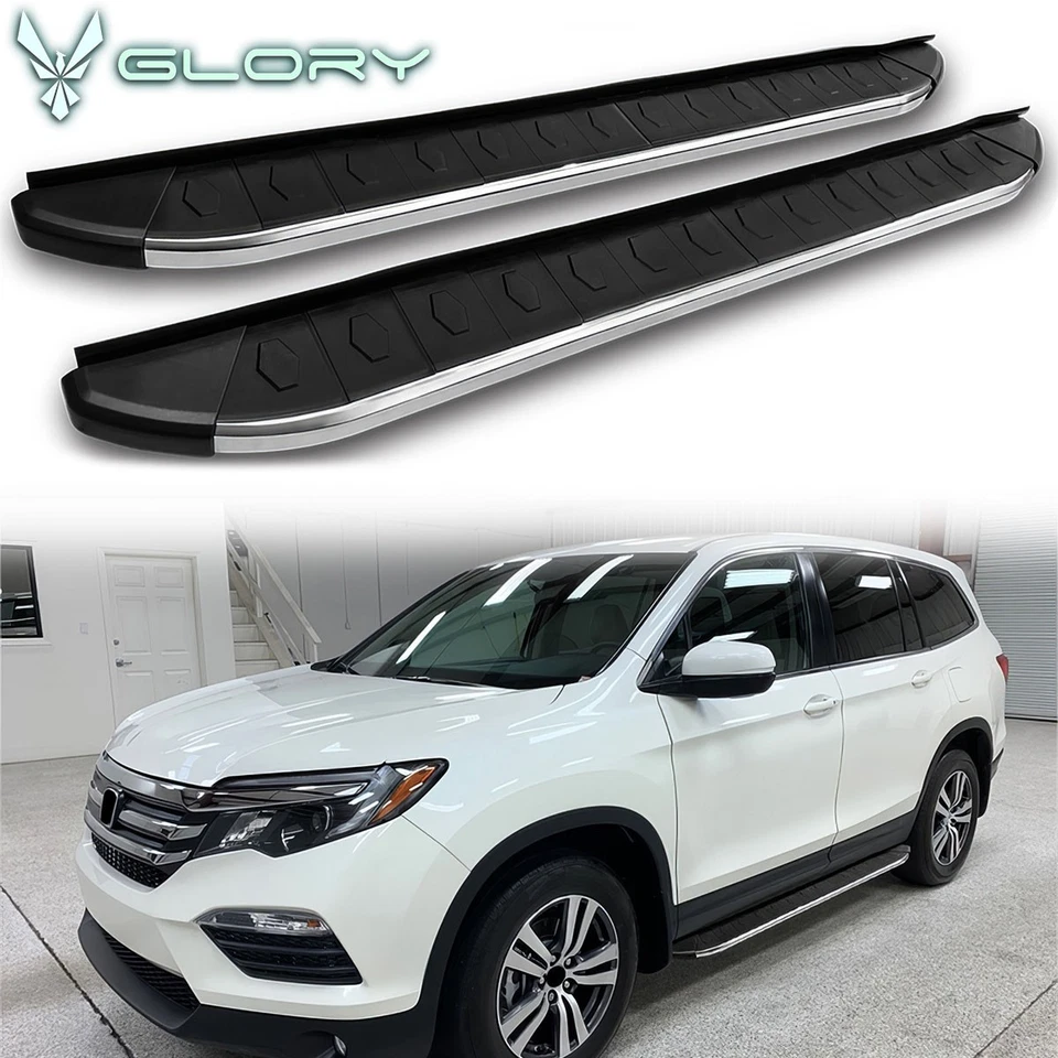 Fits 16-22 Honda Pilot YF5/6 Running Board OE Style Side Step Bar Pair Aluminum Foto 1 de 4