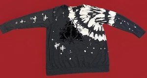 Felpa donna Torrid Harry Potter Doni della Morte manica raglan candeggina taglia 0 - Foto 1 di 15