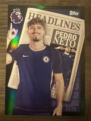 2025-26 Topps Premier League Pedro Neto Black Fool Headliners /10 - Image 1 of 2