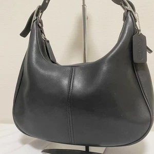 Old Coach 9342 Ergo One Shoulder Schläger hellbraunes Leder schwarz 11 x 6 x 3 Zoll Damen - Bild 1 von 17