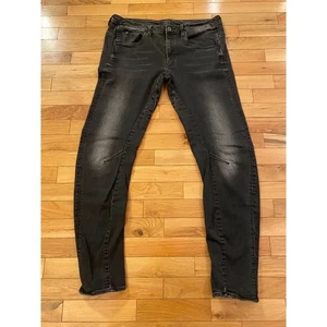 G-Star RAW Arc 3D Low Boyfriend Jeans Black Wash Distressed Denim W29 L34 - Picture 1 of 7