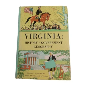 VTG Banned Book Virginia History Government Geography 1964 Rare Out Of Print - Picture 1 of 20
