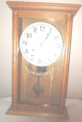 Saint Charles regulator  wall clock Signed Helmut Nickel Cover