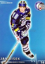 2008-09 Czech Bili Tygri Liberec Team Issue #17 Jan Visek