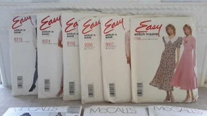 Vintage Easy McCalls Patterns  Lot Set Of 9 Uncut/Cut - Picture 1 of 6