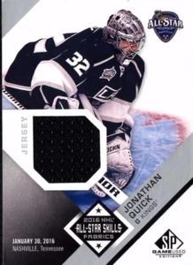 JONATHAN QUICK 2016-17 SP GAME USED ALL-STAR SKILLS GAME USED JERSEY - Picture 1 of 1