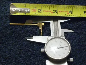 NOS GIBSON GOLD SHORT ROD SHORT FOOT GUITAR PICKGUARD BRACKET KALAMAZOO FACTORY - Picture 1 of 7