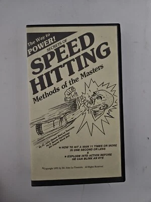 Secrets of Speed Hitting Methods of the Masters VHS - Image 1 of 4