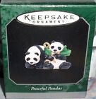 Peaceful Pandas`1998`Miniature-Can B Displayed With Noah's Ark,Hallmark Ornament