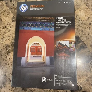 HP Premium Photo Paper Gloss 13 x 19 Inkjet 64lbs 25 Sheets B+/A3+ 330X483 10mil - Picture 1 of 6