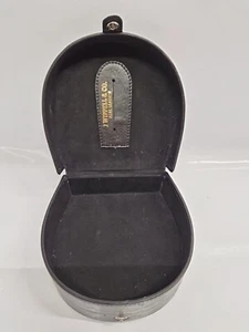 NEW J WIPPELL & CO leather Collar Box CLERGY CLERICAL VICAR PRIEST COLLAR CASE - Picture 1 of 11