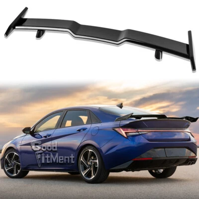 For 2021-2025 Hyundai Elantra SE N Line Sedan  57" Gloss Rear Trunk Spoiler Wing - Image 1 of 4