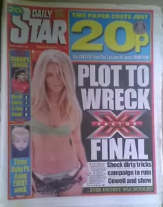DAILY STAR 11 Dec 2008 - Malene (Page 3), Sammie Pennington, X Factor / Britney - Picture 1 of 7