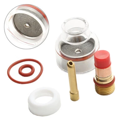 WIG TIG Schweiß Düse Champagner Cub Glas Gasdüse Kit SR / WP 17 WP18 WP26 2,4mm