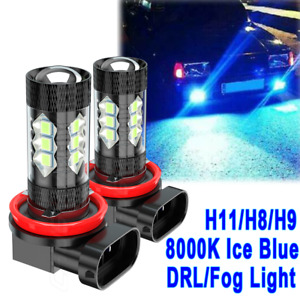 ICE BLUE 8000K LED Fog Light Bulb For BMW 320i 328i 335i 525i 528i 535i xDrive