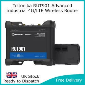 Teltonika RUT901 Advanced 4G LTE Industrial Wireless Router Unlocked (RUT951) - Picture 1 of 6