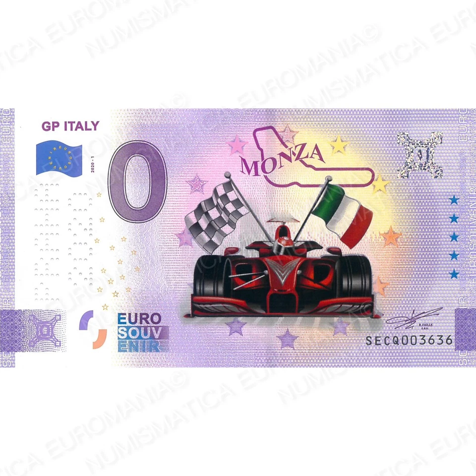 Zero Euro Souvenir Banknote Italien 2020 Gp Italy Monza - Bunt Original - Image 1 of 1