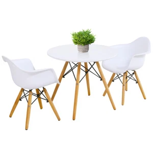 Kids Learning Dining Table &Chair Set W/ 2 Chairs Solid Construction Toddler - Picture 1 of 10