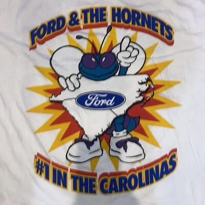 Vintage Ford And The Charlotte Hornets Shirt XXL XX-Large NBA NEW ** Carolinas - Image 1 of 4