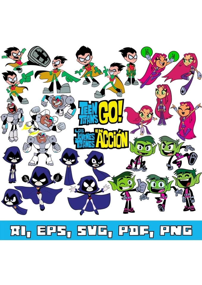 Teen titans 25 characters collection - digital formats - image 1 of 1