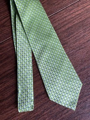 Corbata de Seda Diseñador IZOD Makers & Merchants VERDE Jacquard Día de San Patricio’s Foto 1 de 4