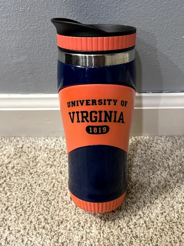 UVA University of Virginia Cavalier Insulated Plastic Tumbler 16 oz Cover