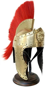 Medieval Knight Roman Helmet Historical Adult Head Armor Steel LARP Warrior Prop - Picture 1 of 3
