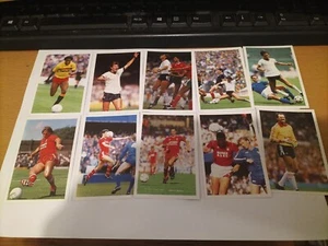 BBC A Question of Sport 1986 Rookie 10 FOOTBALL Cards BARNES ROBSON HODDLE RUSH - Picture 1 of 8