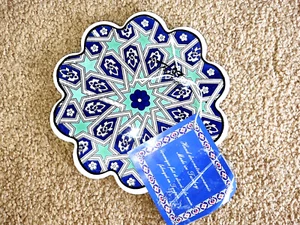 NEW Turkish Ceramic Hand Decorated Trivet 7" Made In Turkey - Bild 1 von 3