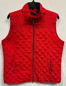 Onque Casual - Women's Red Quilted Vest - Petite - Women's Size PXL - Picture 1 of 7