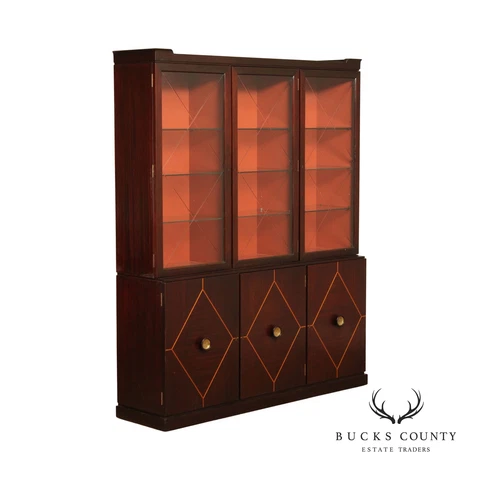 Tommi Parzinger For Charak Modern Breakfront China Cabinet Cover