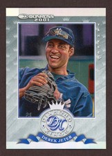 Derek Jeter 2001  Donruss Diamond Kings Studio Series Canvas 240/250 YANKEES HOF