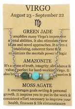 Virgo Necklace Crystals - Zodiac Sign Astrology Jewelry - Healing Jewelry 