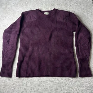 Men’s Vintage L.L. Bean XLT Knit 100% Merino Lambswool Commando Sweater Heavy - Picture 1 of 7