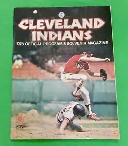 Cleveland Indians 1976 Official Program & Souvenir Magazine - Picture 1 of 20