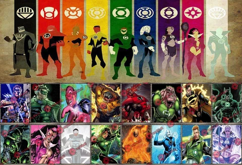 16PCS Superhero Lantern Corps Lex Luthor Sinestro 1.6" Assemble Figure DIY Toy Cover
