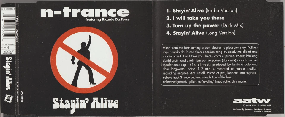 N-Trance Feat. Ricardo Da Force - Stayin' Alive (4 Track Maxi CD) - Bild 1 von 1