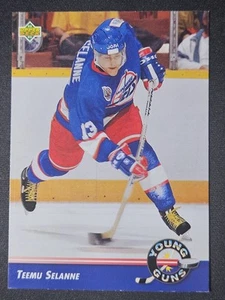 92-93 Upper Deck Teemu Selanne Young Guns 🚨🚨🚨 Winnipeg Jets  - Picture 1 of 2