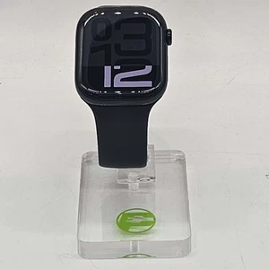 Bracelet sport GPS uniquement Apple Watch Series 10 46 mm aluminium noir noir MWWQ3LW/A - Photo 1 sur 5