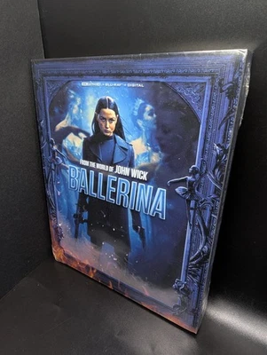 John Wick балерина 4K UHD Blu Ray Steelbook чехол совершенно новый с цифровым кодом - Изображение 1 из 4