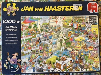 Jan Van haasteren 1000 piece jigsaws The Holiday Fair -Guaranteed complete - Image 1 of 2