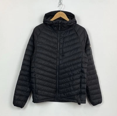 Superdry Chaqueta con Capucha Core Down Acolchada Cremallera Completa Para Hombre Talla M Nylon Negro Top Foto 1 de 4