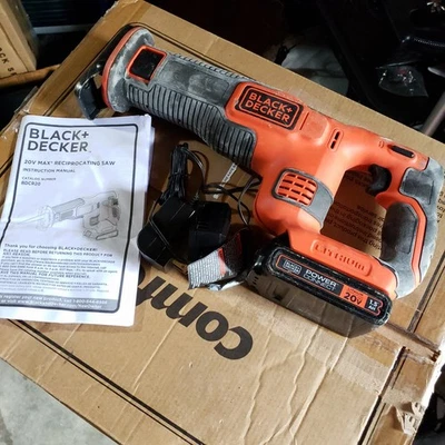 Black & Decker 20V Max Lithium Reciprocating Saw With Battery And Charger - Image 1 of 4