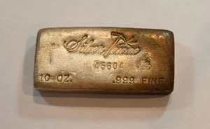 Barra de plata vintage SilverTowne de 10 onzas - ¡¡¡tonificada!!!  ¡¡Envío gratis!!! - Imagen 1 de 5