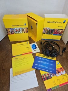 Rosetta Stone Spanish Spain Version Levels 1 w/ Headset - Picture 1 of 6