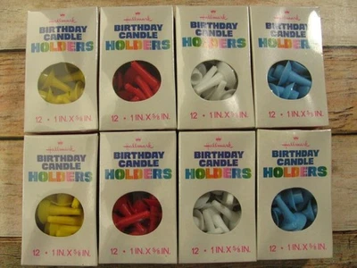 Candelabros de cumpleaños vintage con sello NUEVO NOS 8 paquetes / 96 piezas Multicolor Foto 1 de 4