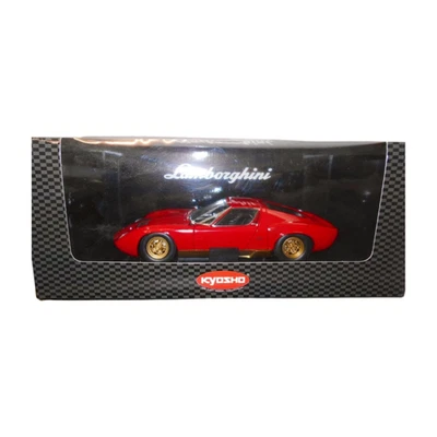 Kyosho 1/18 Lamborghini Miura P400 SV Red Diecast Model Car Mint w/ Box - Image 1 of 4