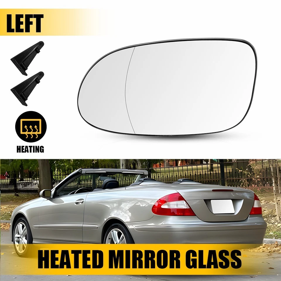 Espejo retrovisor lateral derecho conductor vidrio térmico para Mercedes Benz CLK320 CLK350 CLK500 CLK63 Foto 1 de 4