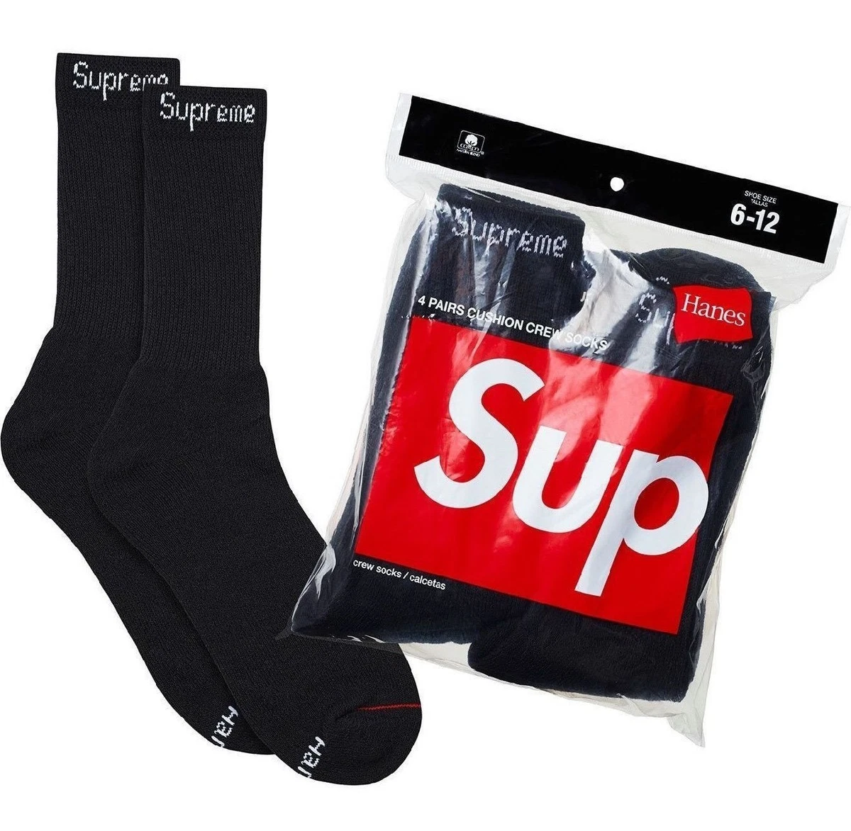 Supreme Black Socks for Men for sale | eBay