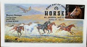 AFDCS 5894 American Horses St Joseph MO Slogan Cancel - Picture 1 of 1
